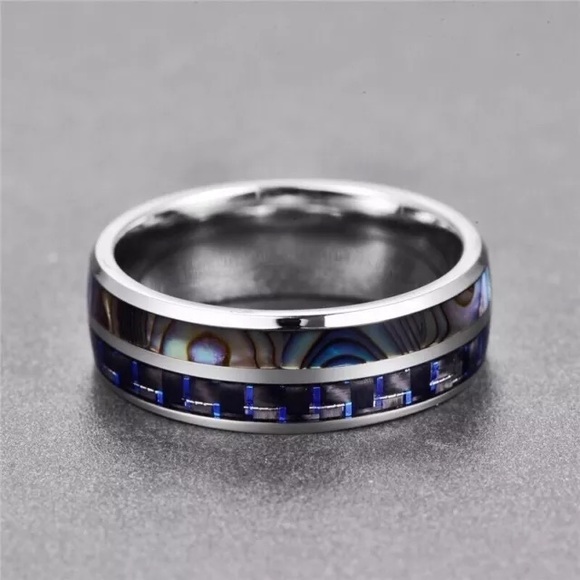 👑Men 8MM wide titanium steel ring ❤️5 star loved - Picture 3 of 6